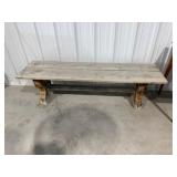 Rustic Bench 60x16x17in. H