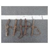 2-Oneida Victor #2 Traps, 3 Unmarked