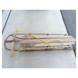 Wood Toboggan 55inLx14inW