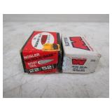 Approx 100-Winchester .22cal 55gr, &