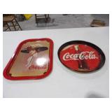 2-Coca Cola Tin Trays