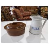 Pearsons Stoneware Crock w/Lid, &