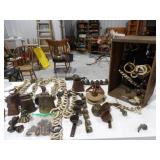 Asst. Cow Bells & Straps w/Wood Crate