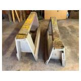 2-Wood Saw Horses