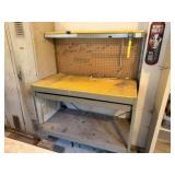 48x24x36in. Bench w/24in. H Back & Drawer