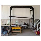 140in.w x 13ft. Tall A-Frame on Wheels,1 Ton Chain