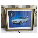 1967 Ford Mustang GTA Coupe Wall Clock 21inWx17inT