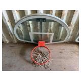 Gared Basketball Plexiglass Backboard & Hoop 54inW