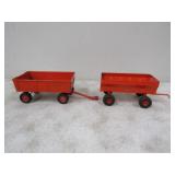 2-Allis Chalmers 1/16 Metal Wagons
