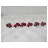 6-IH 1/64 Metal Die Cast Tractors