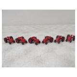 6-IH 1/64 Metal Die Cast Tractors