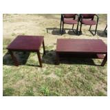 Coffee Table 42inLx20inWx16inT & End Table,