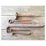 3-Crow Bars, Hammer & Snipper