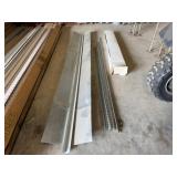 Galvanized Roof Caps, 6ft Long White Stair Railing