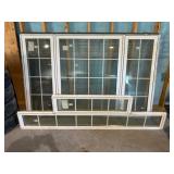 2 Pc Vinyl Window 95x60.5 & 95x24in. Upper Part