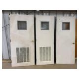 36,32,30 x 80in. Wood Doors