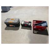 B&D 22in. Toolbox, Rubbermaid 16in. Toolbox & Bask