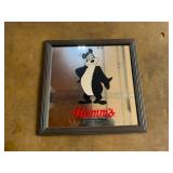 13.5x13.5 Hamms Beer Mirror
