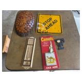 2-Signs & 2-Thermometers
