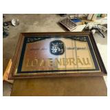 32.5x20.5 Lowenbrau Beer Mirror Sign