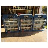 3-Rubbermaid Containers, w/Misc. Hardware