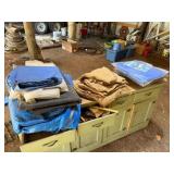 5-New Tarps, Gunny Sacks, Misc. Used Tarps