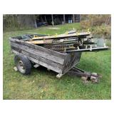 45x8ft.x2ft. Sides Single Axle Trailer, w/Fencing