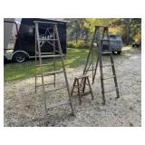 2-6ft. Wood Ladders, Wood 2 Step Ladder