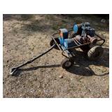 220-120v Generator w/Gas Engine Runs, on 4 Wheel
