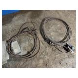 2-Cables, 1w/Hook & Pulley