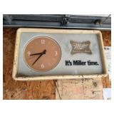 Miller High Life Clock Light, Clock Works, Light