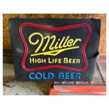 Miller Light up Beer Sign
