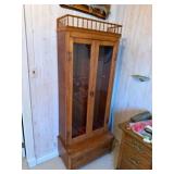 27 1/2 x 15 x 29 6 Gun Wood Gun Cabinet