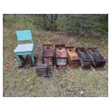 5-Duck Houses, Chair, Smaller House