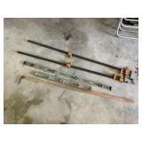 2-60in. Pipe Vises, 48, 30in. Levels, Scriber