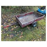 Wooden 2 Wheel yard Cart 32wx56L