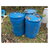 3-Blue Poly Barrels