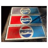 3-31x11.5i. Pepsi Metal Signs