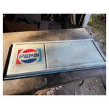 Plastic Pepsi Sign 44.5x18in.