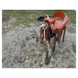 Reichart Saddlery 1545 Saddle w/Bridle, Brest &