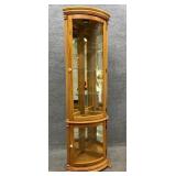 Pulaski Oak Corner Cabinet