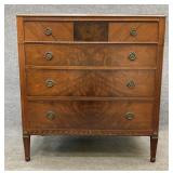 Antique Walnut Four Drawer Chest
