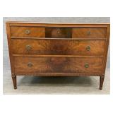 Antique Three over Three Walnut Chest