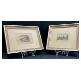 Pair of Small Framed English Engravings