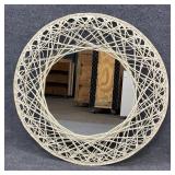 Vintage Woodard Style Round Mirror