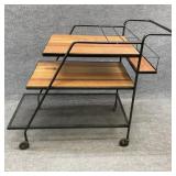 Three Tier Rolling Bar Cart