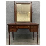 Mahogany Sheraton Carved Vanity
