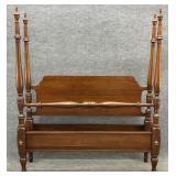 Cherry 4 Post Full Size Bed NO RAILS