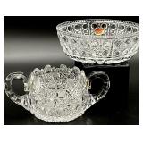 Two Pieces Cut Crystal