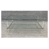 Glass & Lucite Coffee Table